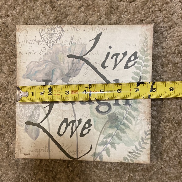 Canvas wall  decor life love laughter sign - Picture 2 of 4